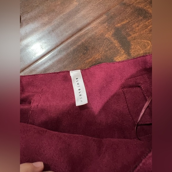 Blue Blush Faux Suede skirt set - Picture 7 of 10